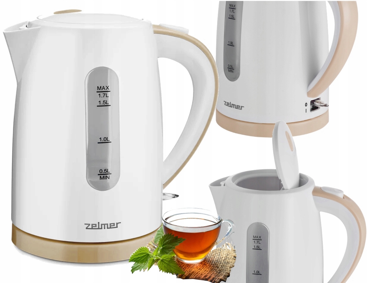 Rýchlovarná kanvica Zelmer ZCK7616I 2200 W 1,7 l biela